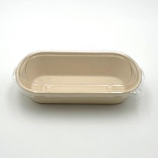 펄프용기 타원형 850ml, 1개, 100세트 1개, 100세트