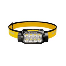 NITECORE UT6 鎂合金三色溫越野跑頭燈 1600流明 195米 長續航, 黑色, 1個
