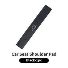 자동차 벨트 어깨 보호 커버 시트 패딩 패드, 1개, 1. Black-1pc