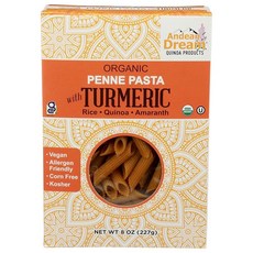 ANDEAN DREAM 유기농 강황 퀴노아 펜네 파스타 226.8g8온스 176057, 1개