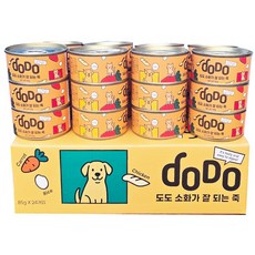 도도 소화가 잘 되는 죽 85g 24개 1박스 강아지고양이겸용, 치킨/쌀/당근