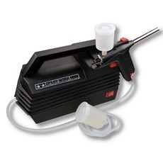 타미야 에어 브러시 시스템 No.20 스프레이 워크 베이직 컴프레서 세트 에어 브러시 부착 74520, 단품, One Size, 1개