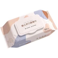 嬰兒手口柔濕巾嬰兒專用濕巾嬰幼兒新生手口屁專用寶寶兒童濕紙巾, 1個, 嬰兒專用濕巾【優選材質+清潔抑菌】天0,輕鬆去污：加厚無敏【3包-240抽】2