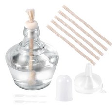 안화 알코올 램프 버너 알코올 분젠 버너 150ML 유리 알코올 버너 실험실 장비 가열 - 교체용 심지 5개 드로퍼 2개 및 깔때기, 안화 알코올 램프 버너 알코올 분젠 버너 150ML 유