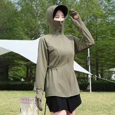 指尖收腰顯瘦防曬衣女戶外騎車遮陽外套薄防曬服