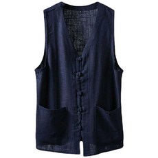 스님옷 남성 생활한복 여름 법복 전통의상 스님 남자 루즈핏 면 개량 나시 절복 조끼 승복