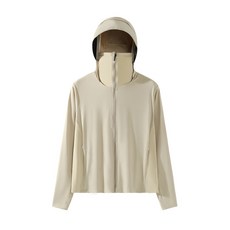 輕薄透氣連帽冰絲防曬外套 UPF50+ 抗UV防曬衣 琥珀色 2XL
