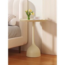 티테이블 소파 거실 협탁 이동식 커피 원형 미니 모던, 1개