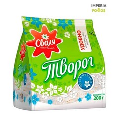 스발리아 SVALYA 코티지 치즈 Cottage Cheese 무지방 지방0% 200g, 1개