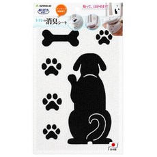 馬桶除臭貼 廁所消臭貼 可愛可水洗 日本製造, 1個, 小狗