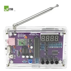 A21Q -DIY FM 라디오 전자 키트 조정 가능한 주파수 87-108Mhz 디지털 디스플레이 납땜 프로젝트 연습 RDA5