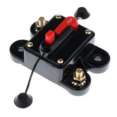YSSHOP 50A/150A/200A/250A 자동차 인라인 수동 차단기 전원 DC12V-24V - 검정 150A, 150A, 블랙, 설명