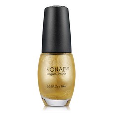 코나드 국내생산 컬러 매니큐어 10ml 자연건조 메니큐어 레귤러 폴리쉬 탑코트 베이스코트, 옐로우골드, 1개