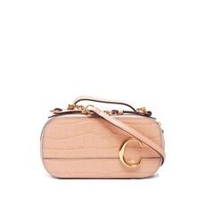 끌로에 중고 2020's 미니 C 엠보스드 레더 크로스 백