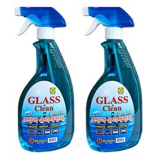 한얼 글라스크린 유리세정제 초강력, 2개, 600ml