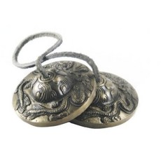 TM THAMELMART FOR BEAUTIFUL MINDS 티베트 명상 종 6.4cm2.5인치 드래곤 엠보싱, TM THAMELMART FOR BEAUTIFUL MI