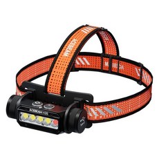 ACEBEAM H35-5 & LED IP68(2m) 코어 화이트 레드 듀얼 광원 헤드라이트 100° 광각, 1개