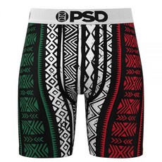 PSD 남성용 프린트 복서 브리프 - 17.8cm(7인치) 안쪽 솔기 통기성 및 지지력이 뛰어난 속옷 수분 흡수 원단 Mex 미디엄