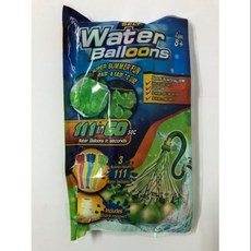 快速水球灌水神器 免綁水球 100顆水球一包3束 夏天玩水打水仗, 1個