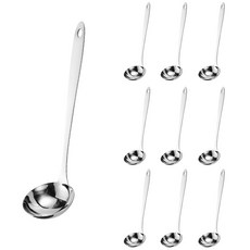 스텐 미니국자 업소용 소형 국자, 10개(1SET)국자(길이24cm지름6.5cm)_10개, 스테인레스