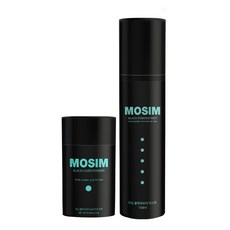 모심 블랙커버파우더 남성전용 흑채 미스트 세트, 라이트브라운+미스트, 1개