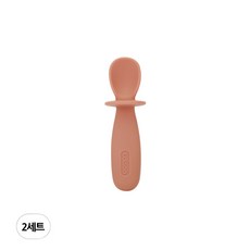 에디슨 스스로 실리콘 이유식 스푼, ES1600 핑크, 2개