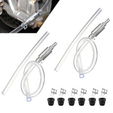 Zeathery 자동차 브레이크 블리더 호스 2개 압력 방지 및 노화 방지 브레이크 블리딩 키트 유압 단방향 체크 밸브 파이프 도구 노즐 캡 클램프 6개 자동차 오토바, Zeathery 자동차 브레이크 블리더 호스 2개, 압