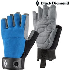Black Diamond 攀岩確保垂降半指手套/耐磨露指手套 BD 801859 藍, 1個