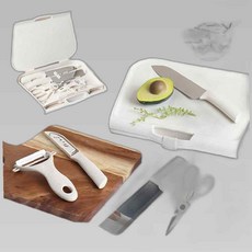 다용도 주방 캠핑 레저용 키친툴 가위 도마 칼, 본상품