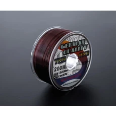플루오르카본 코팅 낚싯줄 높은 내마모성 신축성 모노필라멘트 잉어 가라앉는 화이트 브라운 200m, 02 Fishing line-B