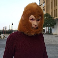 孫悟空頭套 猴子面具 - 搞怪搞笑角色扮演萬聖節交換禮物, 1個