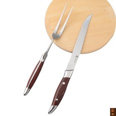 스테이크 나이프 포크 철판구이 세트 칼 포크 바베큐 일식 데판야키, 1세트, 플라스틱 블랙