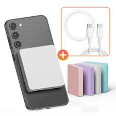스마티 PD 20W 고속 무선충전 맥세이프 보조배터리 5000mAh, 퍼플, 5000mAh, 단일