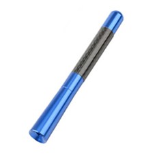 [주주파츠몰] 차량용 미니 카본 안테나 익스테리어 튜닝 교체형 용품 모음 호환 용품, 파란색12cm