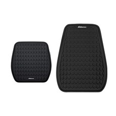 安伯特 冰絲涼爽椅組(椅背墊 坐墊) 涼感座墊 汽車座墊 久坐不悶熱, 黑色, 1個