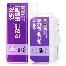 엔리안 네일 패디팁 클리어 100팁 500팁, 1개