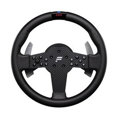 FANATEC CSL 심 레이싱 스티어링 휠 P1 V2(QR2 LITE) – 고무 그립 RevStripe LED 디스플레이 금속 패들 시프트 QR2 Lite Wheel‑Sid
