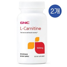 지엔씨 엘 카르니틴 500mg 캡슐 GNC L-Carnitine, 2개, 60정