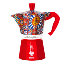 BIALETTI Dolce & Gabbana 聯名摩卡壺套裝，精緻圖案設計，高品質材料，咖啡愛好者首選, D&G 聯名經典摩卡壺6, 1個