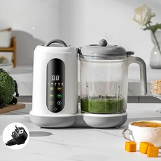 Mochae 이유식 믹서기 대용량 분쇄기 자동 증기 분쇄 일체형 스마트 이유식 관리자 1L, CJ157-75