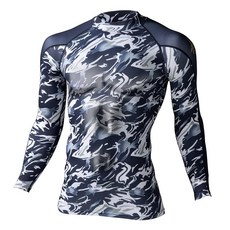 지드래곤 로우넥 롱 슬리브 78144 긴팔 컴프레션 이너 기모 추동 L174 네이비카모플라