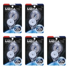 모닝글로리 2000 메가 수정테이프 20M / 대용량수정테이프 화이트 수정테이프 모닝글로리수정테이프, 5개