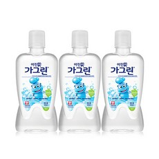 가그린 어린이용 청포도 380mL x3개 유아 구강청결제
