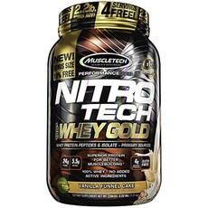Muscle Tech Nitro Tech Way 金牌, 香草漏斗蛋糕, 1.01kg, 1個