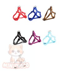 미니초코 고양이하네스 산책 가슴줄S, 스카이블루