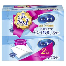시루콧토 부드러운 코튼 섬유가 남지 않는 화장솜 2개입, 2개, 82매입