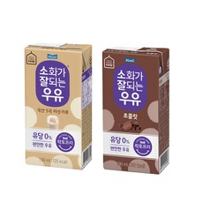 매일 소화가잘되는우유 락토프리(미숫가루6+초콜릿6)무배, 1세트, 190ml, 12팩