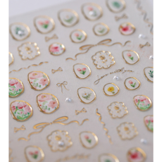 [프리미엄]엠보 네일 스티커 3D 네일 스티커 입체 네일 스티커 TENSOR, 1개, 5.프렌치