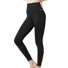 JUST CC 高腰收腹提臀排扣芭比褲 舒適塑型顯瘦九分褲 黑色M碼