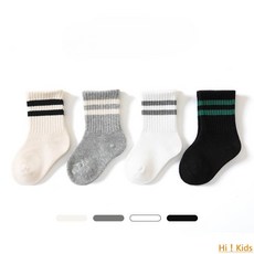 Hi！Kids 春季嬰兒襪彈力防臭純棉襪，0-6歲兒童卡通襪，舒適透氣寶寶襪
